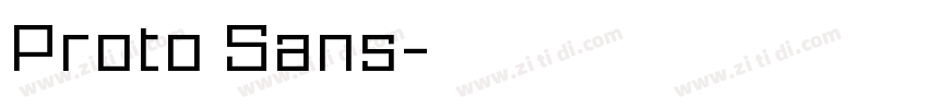 Proto Sans字体转换